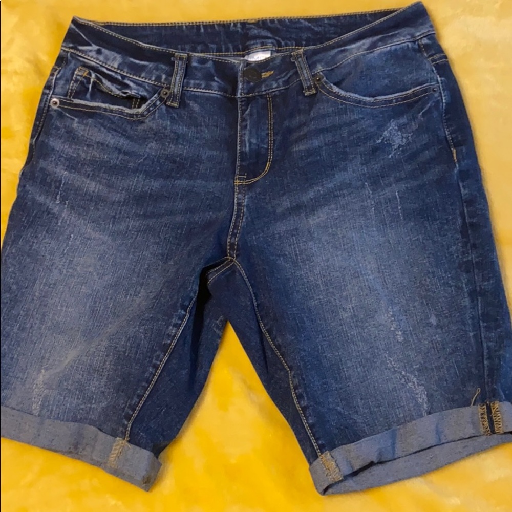 time and tru blue jean shorts!